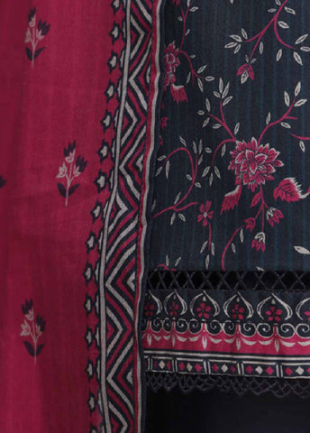 Bin Saeed Fabric - NSM-025- 3 Piece Printed Farshi Shalwar Suit