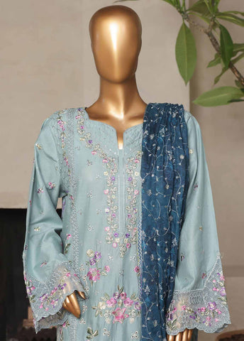 Bin Saeed Fabric - NSM-026-DEMB- 3 Piece Luxury Embroidered Stitched Suit