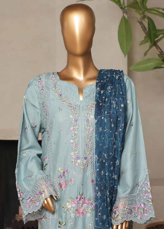 NSM-026-DEMB- 3 Piece Luxury Embroidered Stitched Suit
