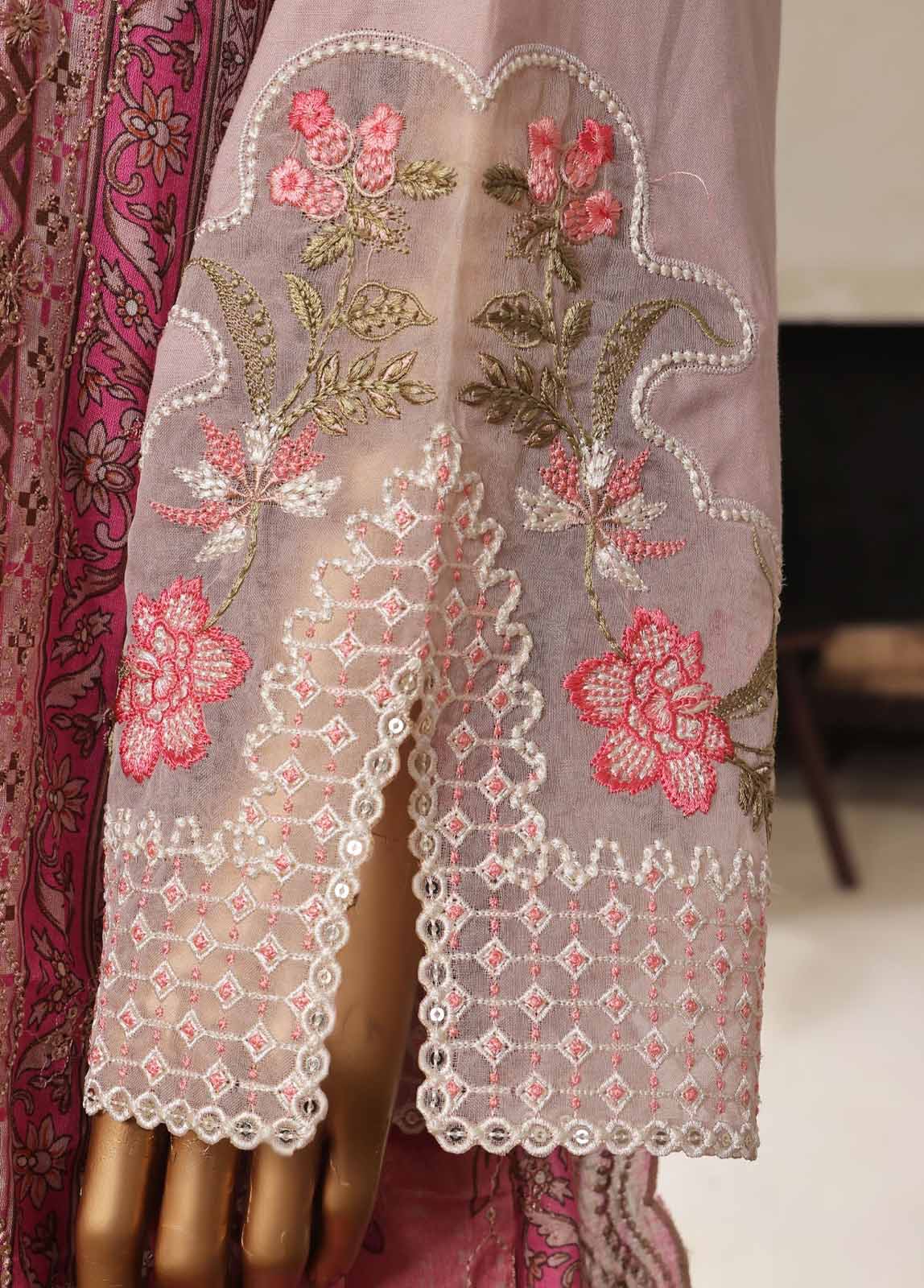 NSM-030-DEMB- 3 Piece Luxury Embroidered Stitched Suit