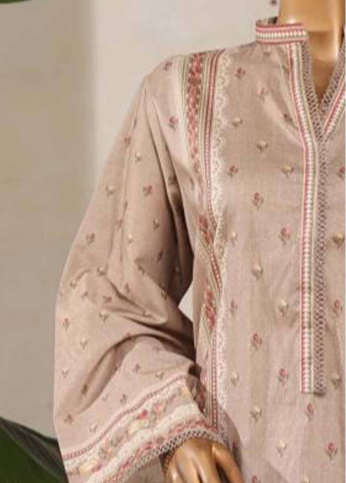 Bin Saeed Fabric - NSM-034- 3 Piece Printed Stitched Suit