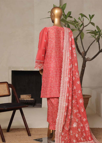 Bin Saeed Fabric - NSM-036-DEMB- 3 Piece Luxury Embroidered Stitched Suit