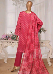 NSM-038 R-06- 3 Piece Printed Stitched Suit