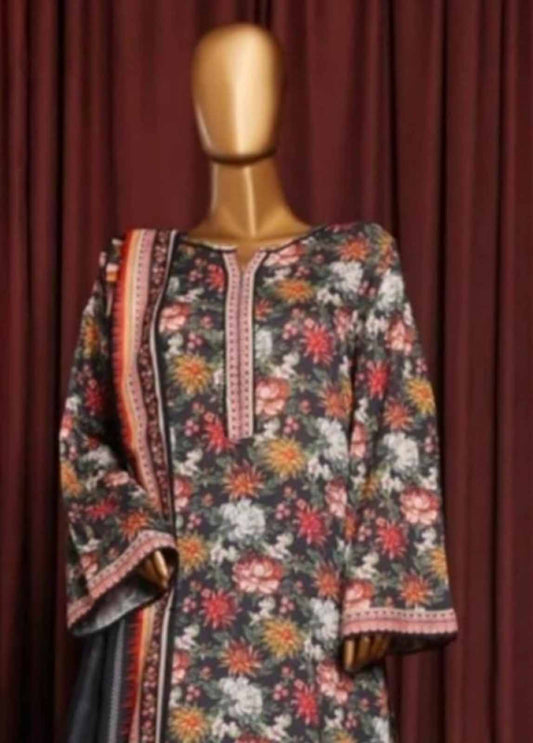NSM-050-PR- 3 Piece Printed Stitched Suit