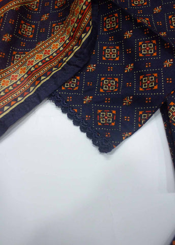 Bin Saeed Fabric - NSM-054-PR- 3 Piece Printed Stitched Suit