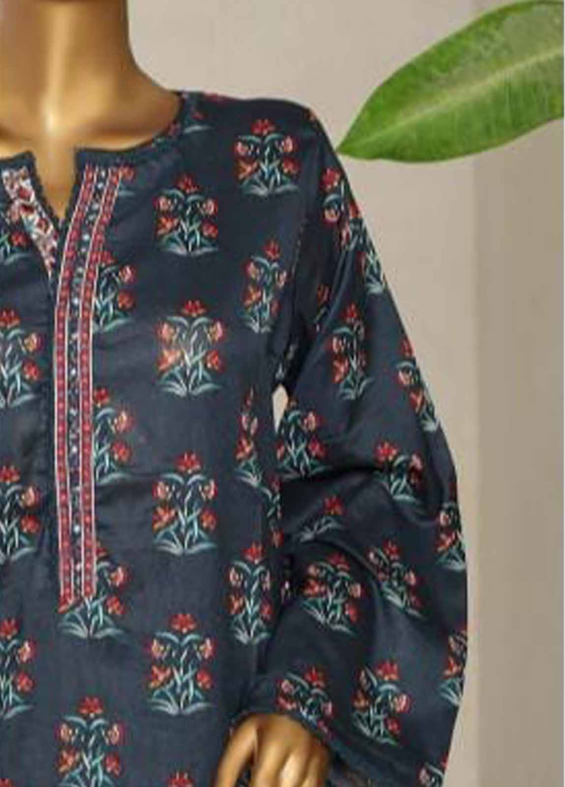 Bin Saeed Fabric - NSM-064- 3 Piece Printed Stitched Suit