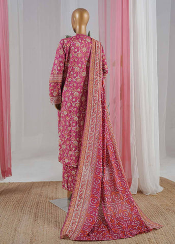 Bin Saeed Fabric - NSM-067-EMBC-3 Piece Chikankari Stitched Suit