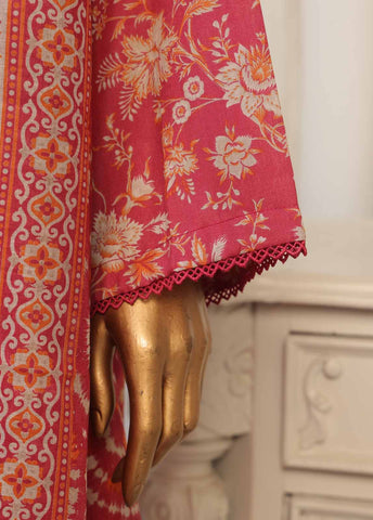 Bin Saeed Fabric - NSM-067- 3 Piece Printed Stitched Suit