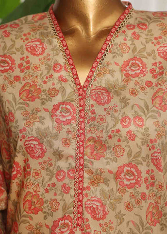 Bin Saeed Fabric - NSM-070- 3 Piece Printed Stitched Suit