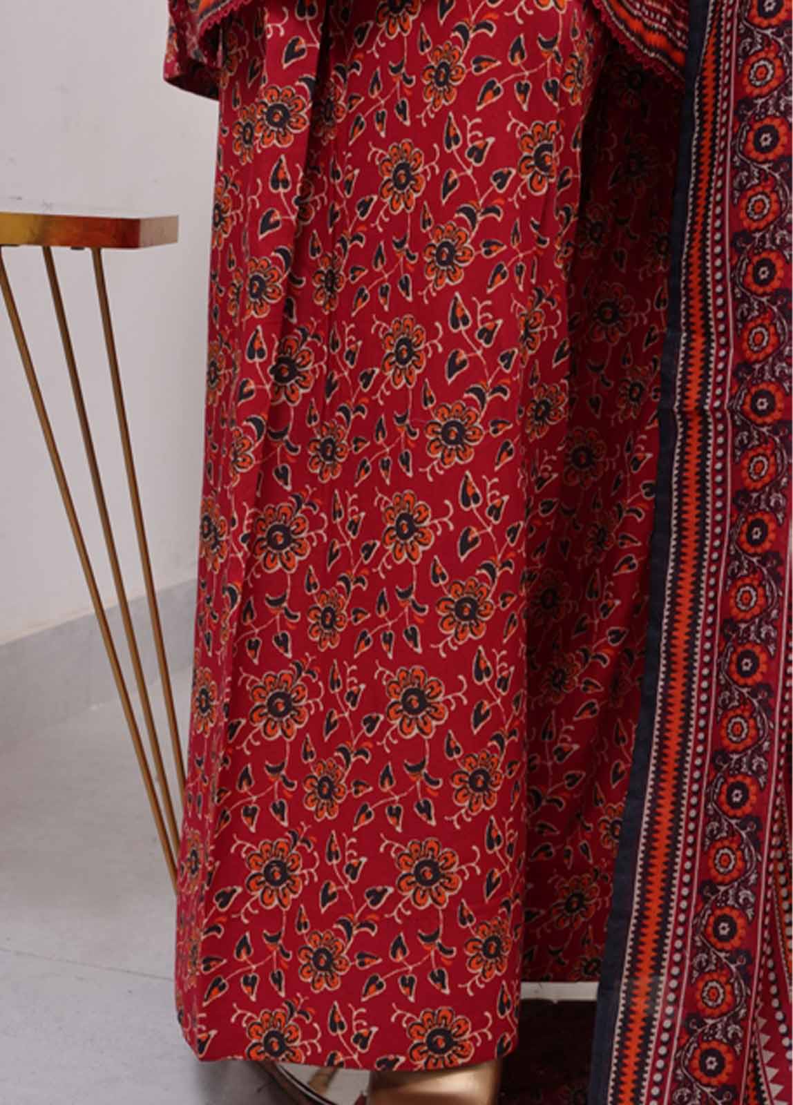 NSM-073- 3 Piece Printed Farshi Shalwar Suit