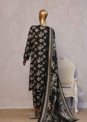 Bin Saeed Fabric - NSM-078- 3 Piece Printed Stitched Suit