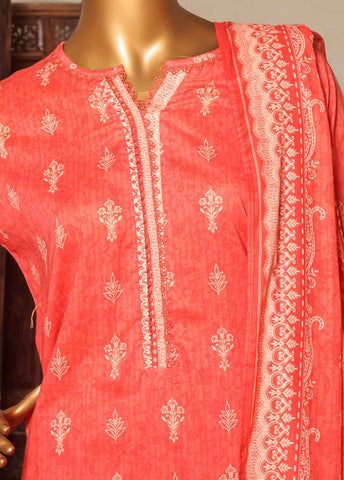 Bin Saeed Fabric - NSM-0782-PR-R2-5- 3 Piece Printed Stitched Suit