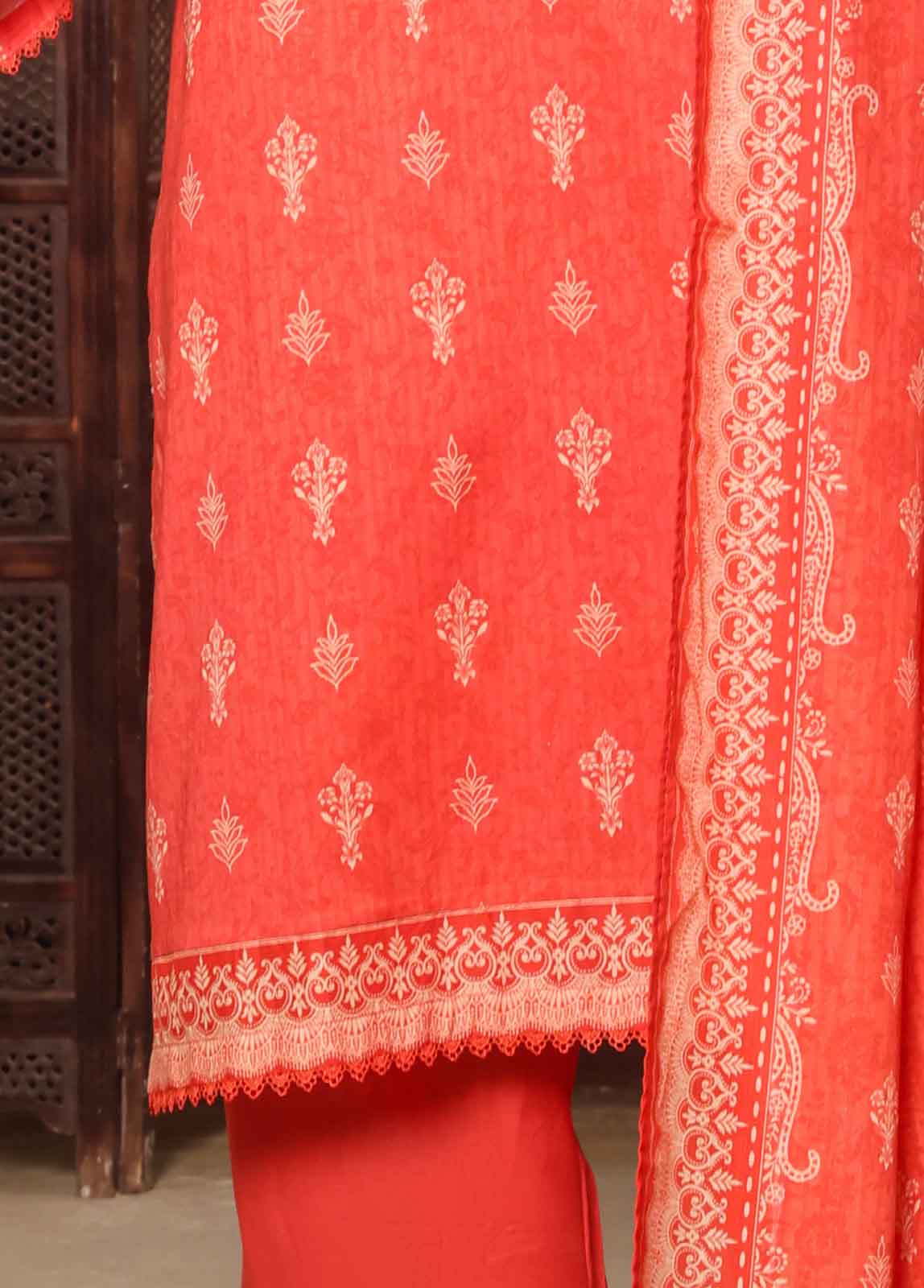 Bin Saeed Fabric - NSM-0782-PR-R2-5- 3 Piece Printed Stitched Suit