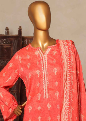 Bin Saeed Fabric - NSM-0782-PR-R2-5- 3 Piece Printed Stitched Suit
