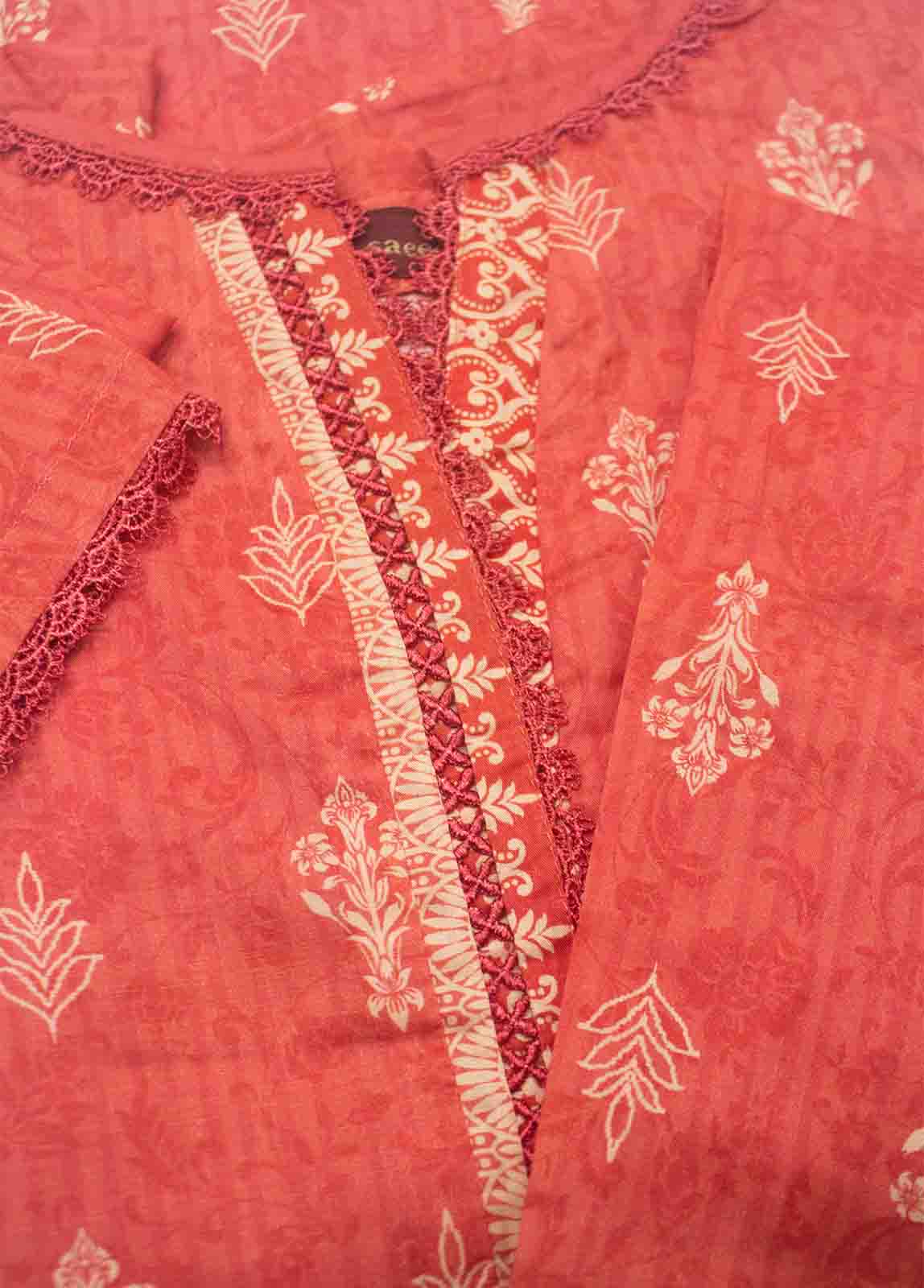 Bin Saeed Fabric - NSM-0782- 2 Piece Printed Cotton Stitched Co Ords