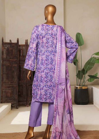 Bin Saeed Fabric - NSM-0783-PR-R2-5- 3 Piece Printed Stitched Suit