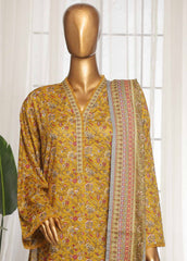 SM-080- 3 Piece Printed Stitched Suit