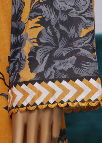 Bin Saeed Fabric - NSM-082- 3 Piece Printed Farshi Shalwar Suit