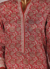 NSM-086- 3 Piece Printed Farshi Shalwar Suit