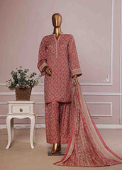 NSM-086- 3 Piece Printed Farshi Shalwar Suit
