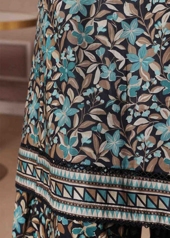 Bin Saeed Fabric - NSM-087- 3 Piece Printed Farshi Shalwar Suit