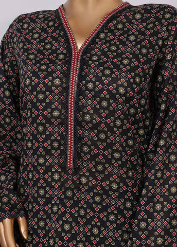 Bin Saeed Fabric - NSM-089- 3 Piece Printed Farshi Shalwar Suit