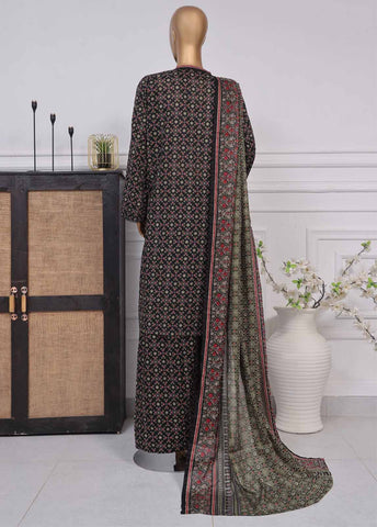 Bin Saeed Fabric - NSM-089- 3 Piece Printed Farshi Shalwar Suit