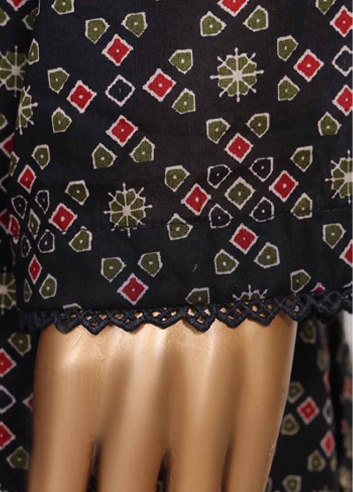 Bin Saeed Fabric - NSM-089- 3 Piece Printed Farshi Shalwar Suit