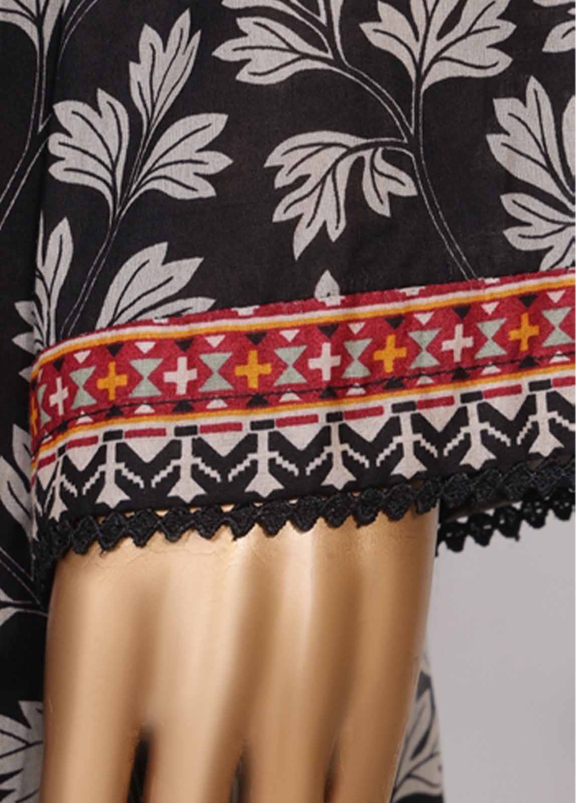 Bin Saeed Fabric - NSM-093- 3 Piece Printed Farshi Shalwar Suit