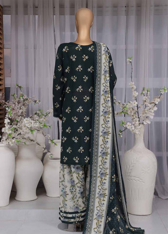 Bin Saeed Fabric - NSM-094- 3 Piece Printed Farshi Shalwar Suit