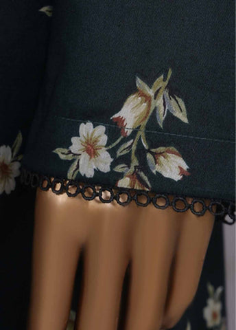 Bin Saeed Fabric - NSM-094- 3 Piece Printed Farshi Shalwar Suit