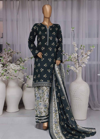 Bin Saeed Fabric - NSM-094- 3 Piece Printed Farshi Shalwar Suit