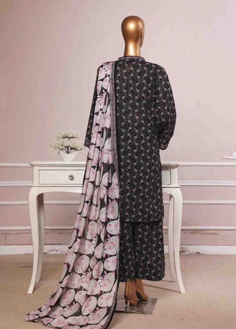 NSM-095- 3 Piece Printed Farshi Shalwar Suit