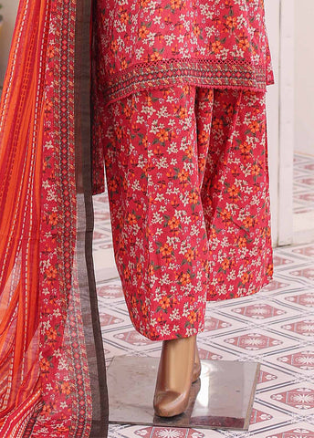 Bin Saeed Fabric - NSM-098- 3 Piece Printed Farshi Shalwar Suit