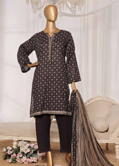 NSM-099-PR R1-4- 3 Piece Printed Stitched Suit