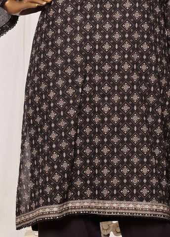 Bin Saeed Fabric - NSM-099-PR R1-4- 3 Piece Printed Stitched Suit