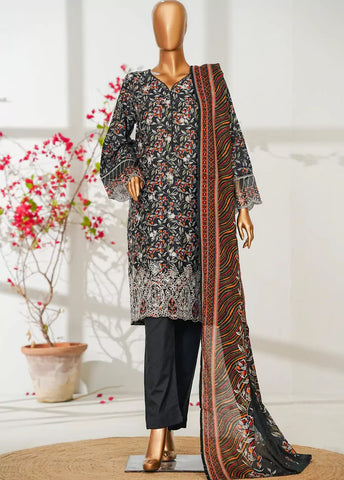3 Piece MultiColor Embroidered Lawn Shirt with Trouser & Dupatta