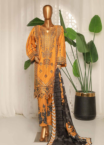 Bin Saeed Fabric - NSM-EMB-002- 3 Piece Luxury Embroidered Stitched Suit