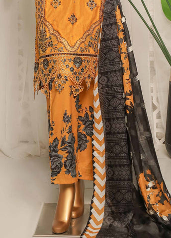 Bin Saeed Fabric - NSM-EMB-002- 3 Piece Luxury Embroidered Stitched Suit