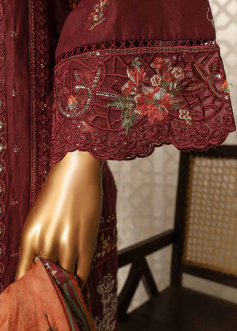 Bin Saeed Fabric - NSM-EMB-004- 3 Piece Luxury Embroidered Stitched Suit