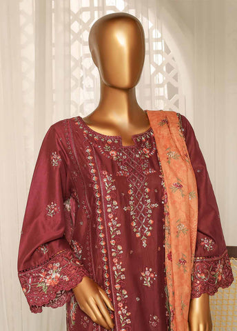 Bin Saeed Fabric - NSM-EMB-004- 3 Piece Luxury Embroidered Stitched Suit