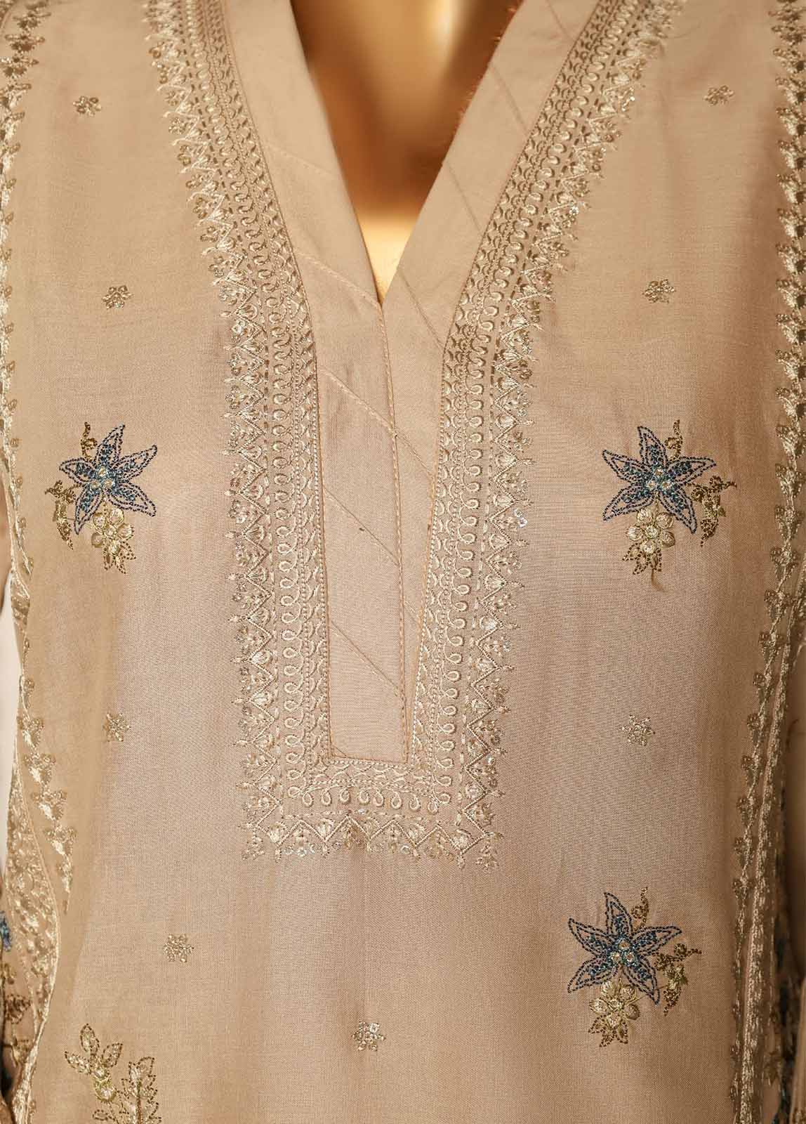 Bin Saeed Fabric - NSM-EMB-014- 3 Piece Luxury Embroidered Stitched Suit