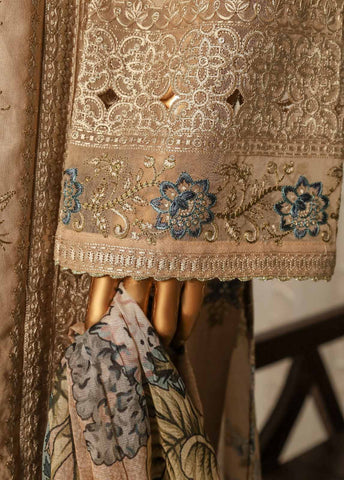 Bin Saeed Fabric - NSM-EMB-014- 3 Piece Luxury Embroidered Stitched Suit