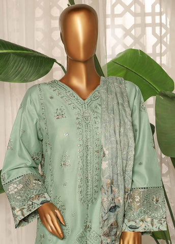 Bin Saeed Fabric - NSM-EMB-015- 3 Piece Luxury Embroidered Stitched Suit