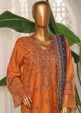 NSM-EMB-022- 3 Piece Luxury Embroidered Stitched Suit