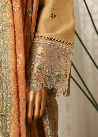 Bin Saeed Fabric - NSM-EMB-028- 3 Piece Luxury Embroidered Stitched Suit