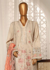 NSM-EMB-029- 3 Piece Luxury Embroidered Stitched Suit