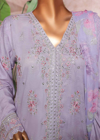 Bin Saeed Fabric - NSM-PC-027 O- 3 Piece Luxury Embroidered Stitched Suit