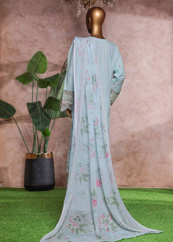 Bin Saeed Fabric - NSM-PC-028 - 3 Piece Luxury Embroidered Stitched Suit