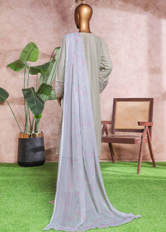 Bin Saeed Fabric - NSM-PC-029- 3 Piece Luxury Embroidered Stitched Suit